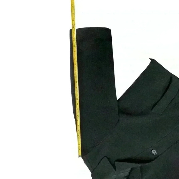 Chaps Ralph Lauren Overcoat Charcoal Cashmere Wool Blend Collared Lined Size 48R - Picture 5 of 12